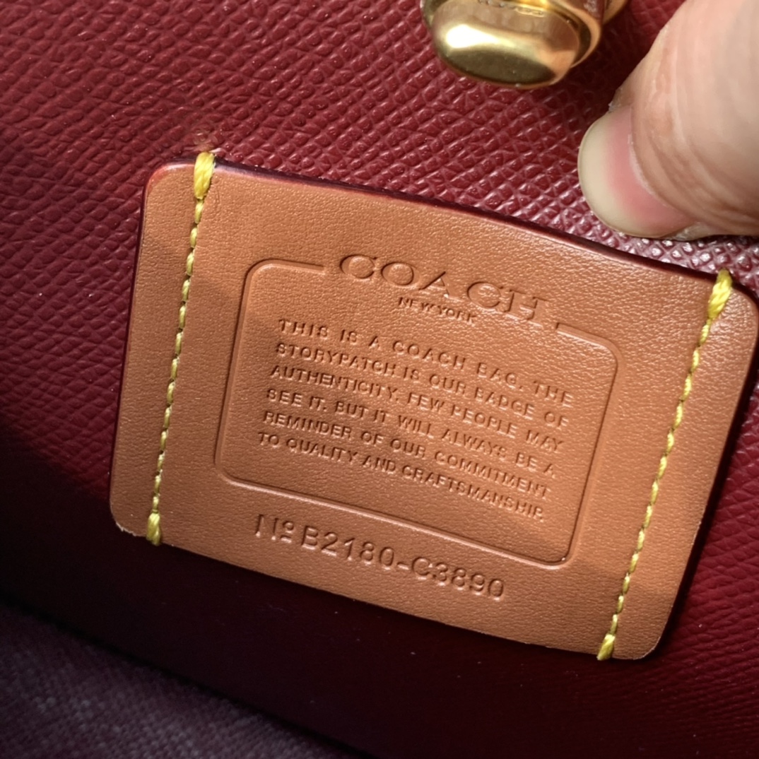 Coach ～纯原 coach蔻驰C3890 标志帆布WILLOW水桶包，印花老花单肩斜挎包
