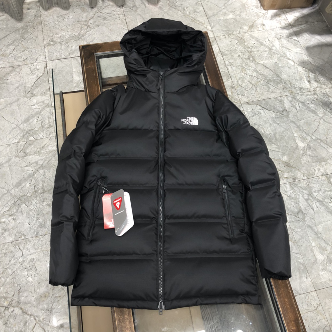 The North Face Clothing Down Jacket White Nylon Duck Down