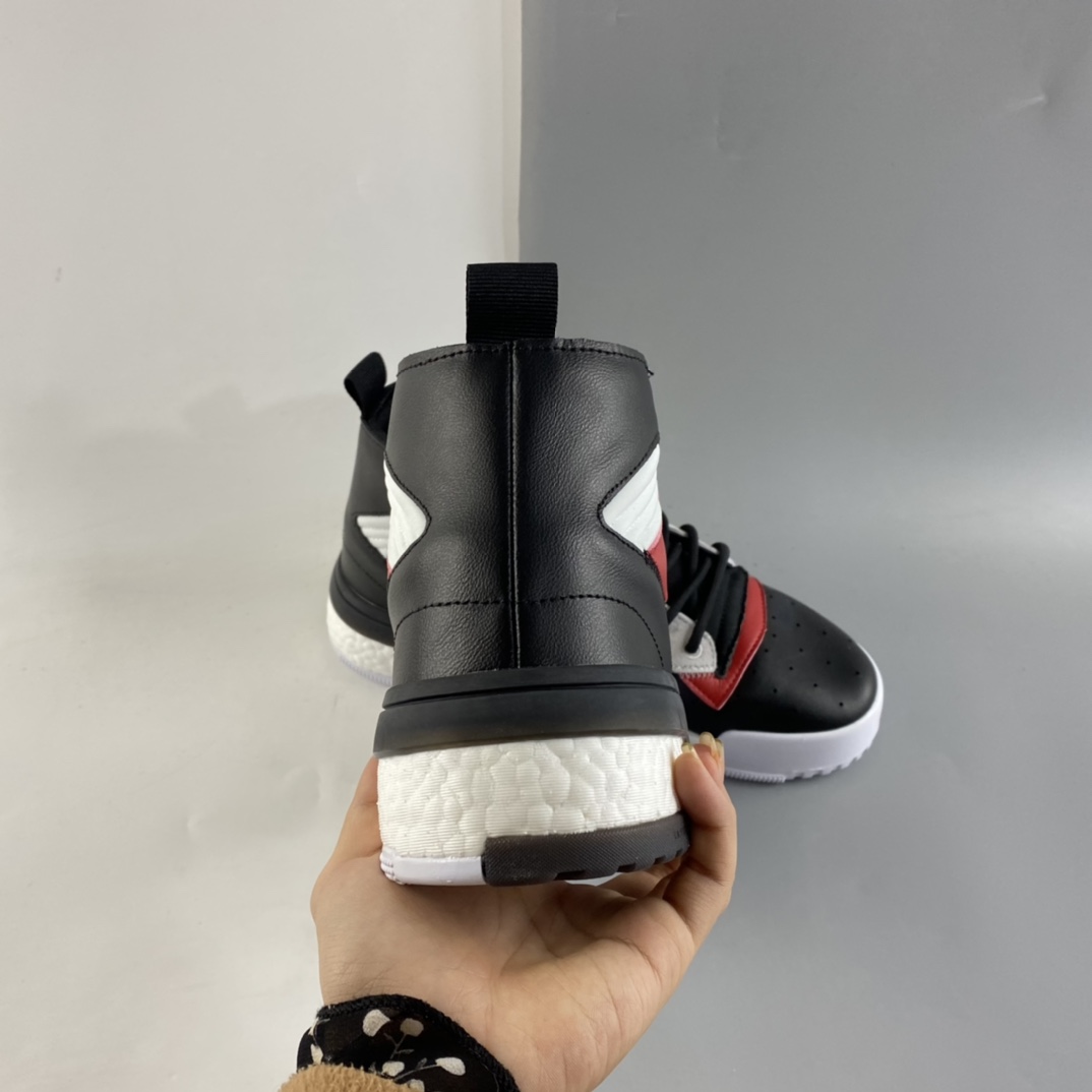 P240  Adidas  Rivalry RM Chi Boost 条纹撞色厚底高帮休闲板鞋EH2181