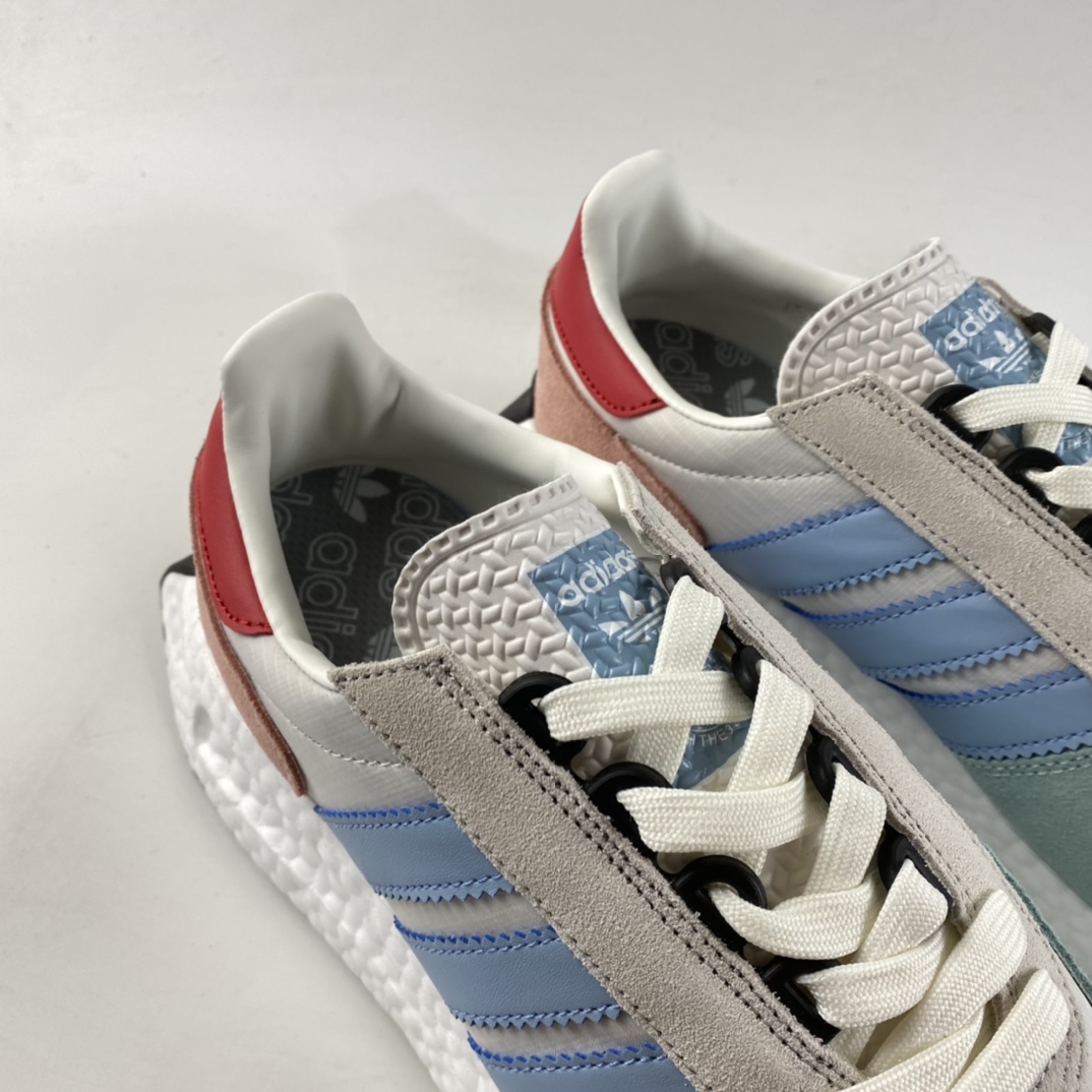 P200  Adidas  Retropy E5 爆米花中底复古运动休闲跑步鞋GX4549