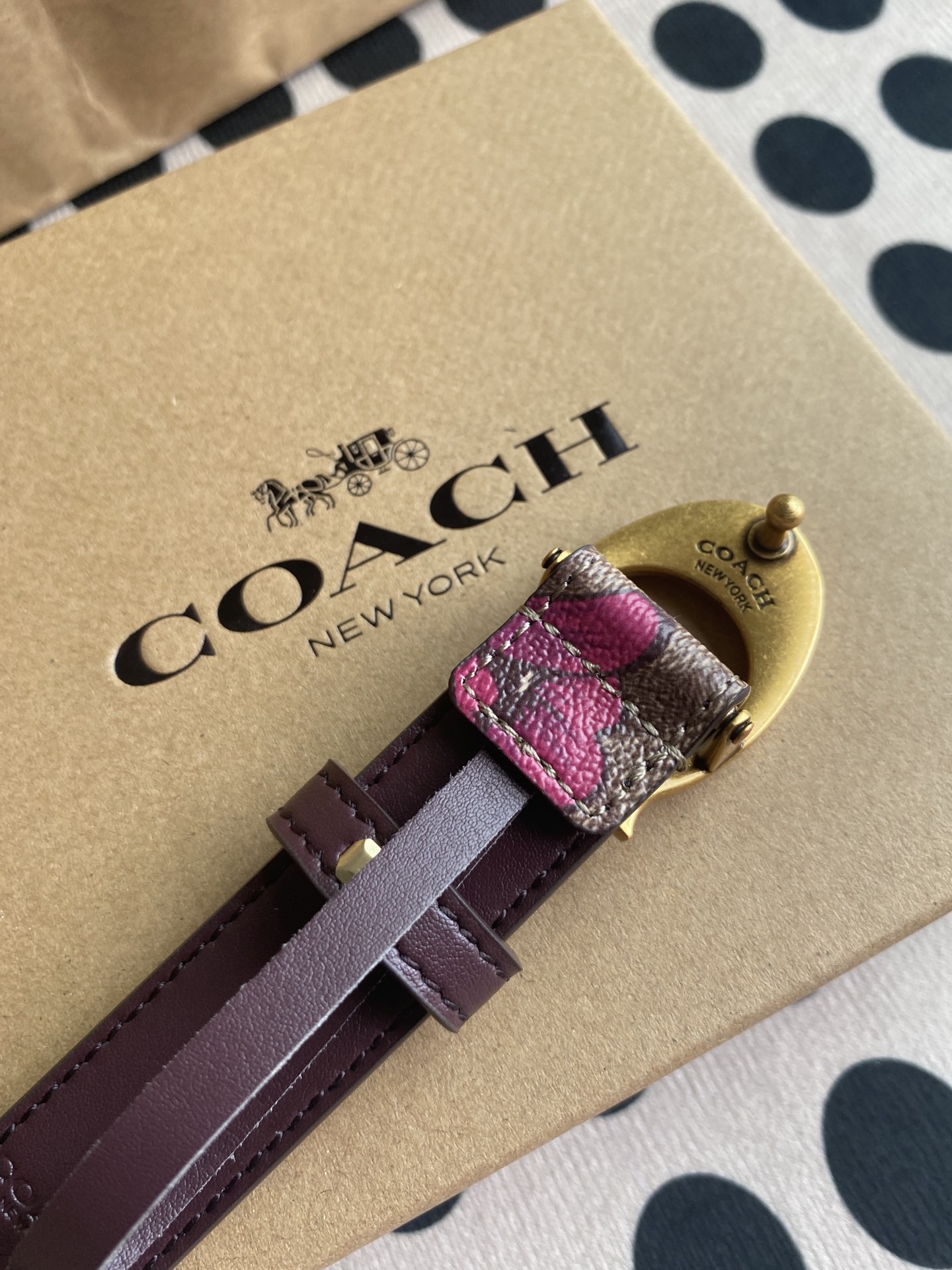 Coach ～新款 到货了coach蔻驰F83960腰带——终于