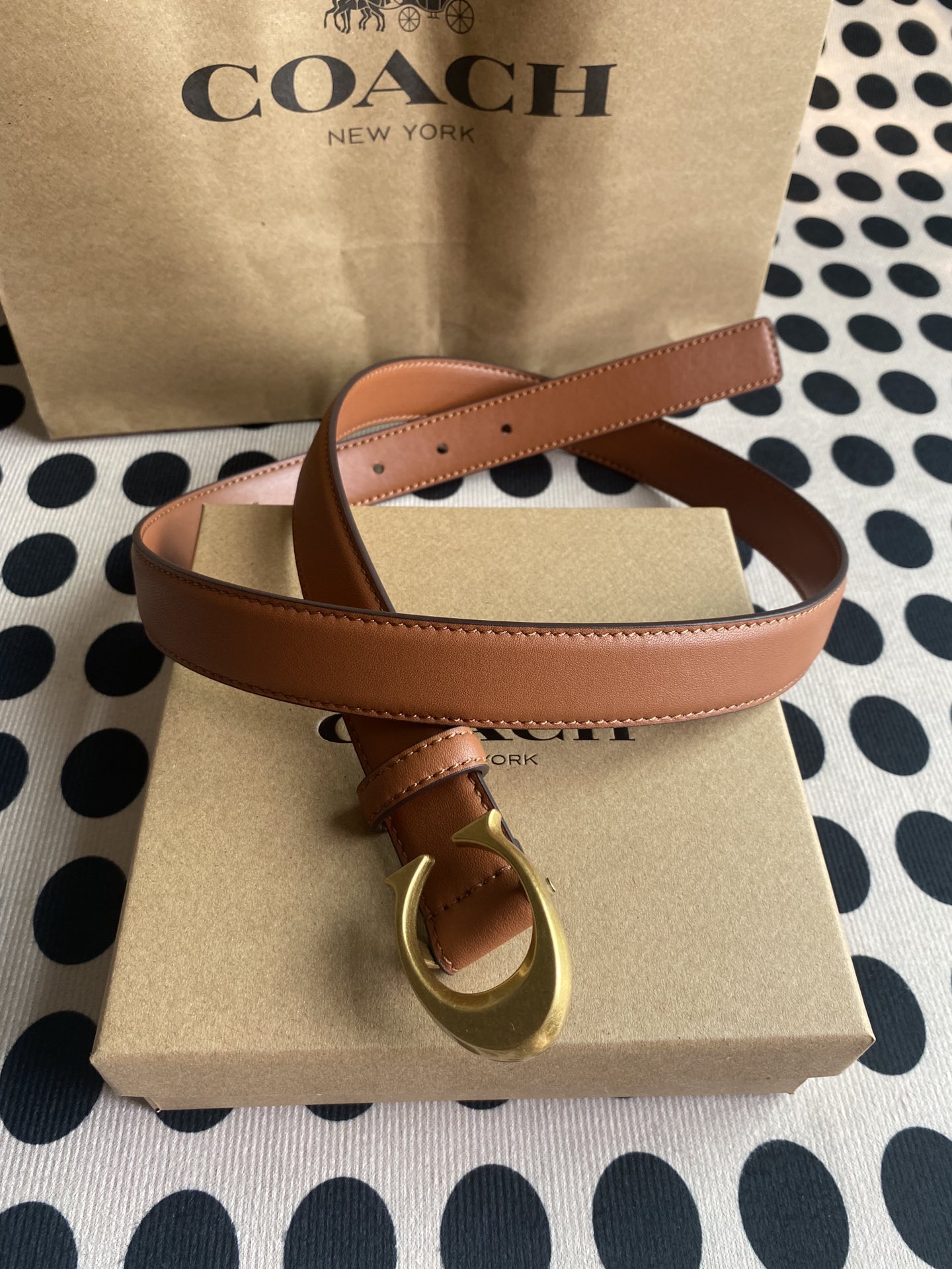 Coach ～新款 到货了coach蔻驰F83960腰带——终于