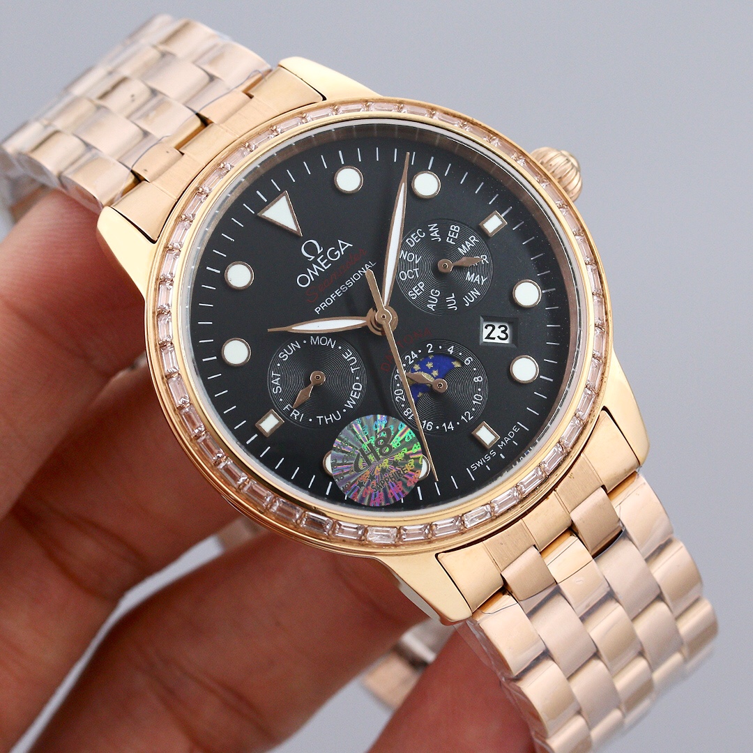 High-End White and Gold Steel Watch with Advanced Features and Quality Craftsmanship - 图片 4