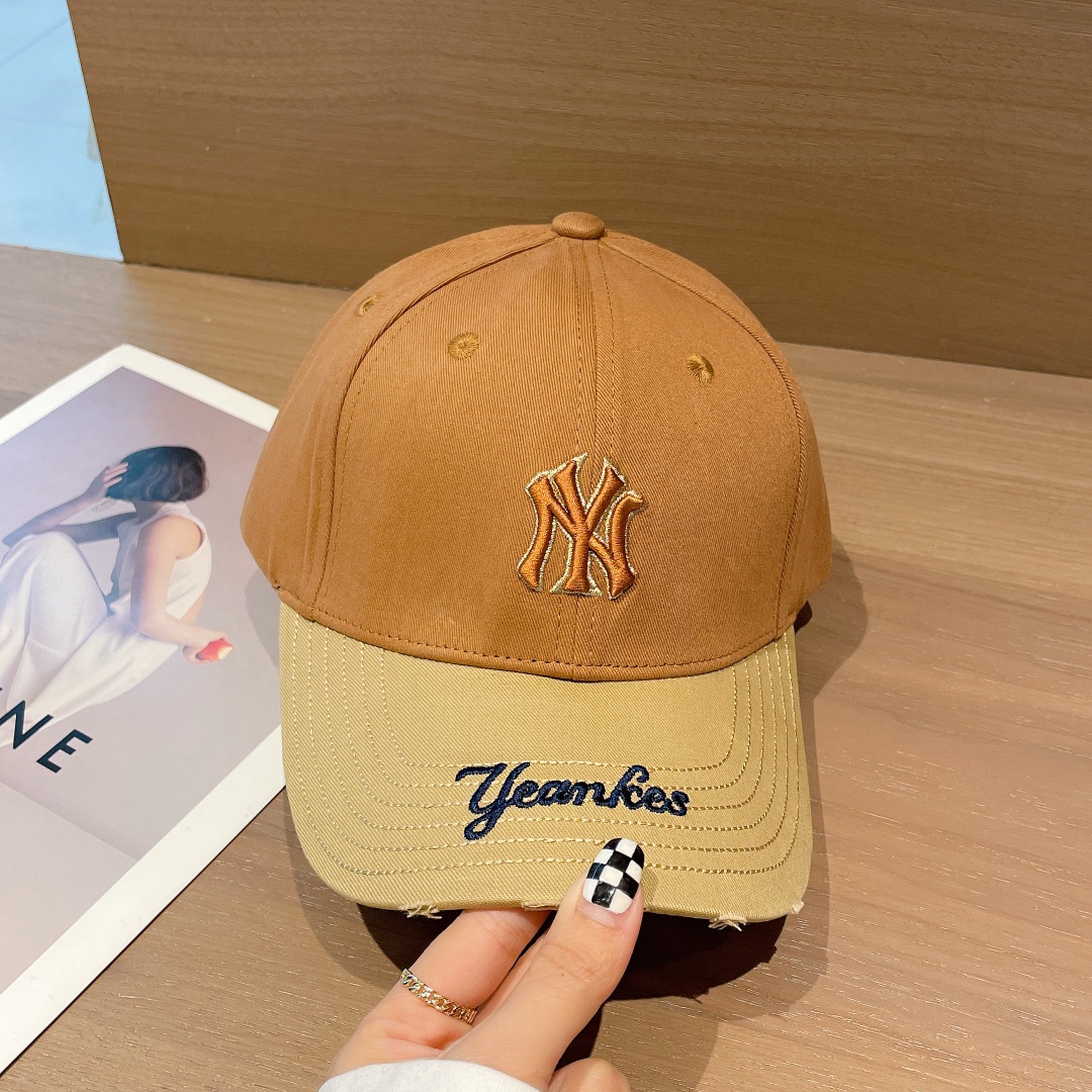MLB专柜新款拼色刺绣棒球帽