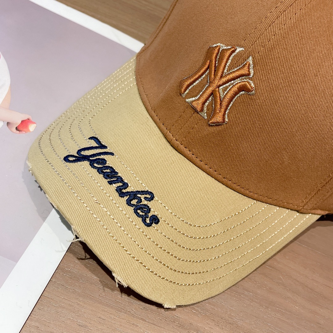 MLB专柜新款拼色刺绣棒球帽