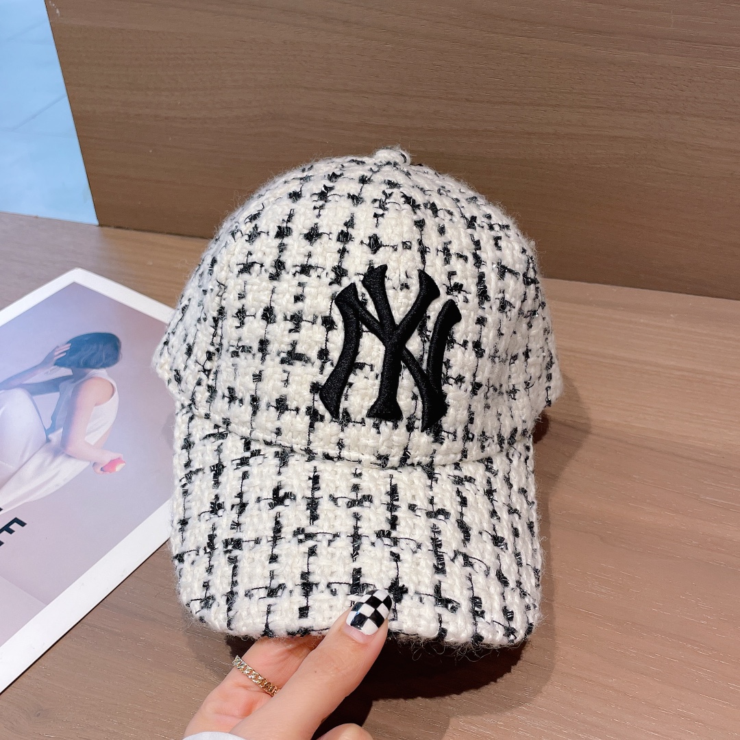 NY新款粗纺呢子棒球帽