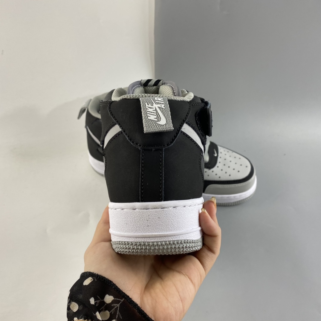 P240  NIKE Air Force 1 Lv8“Shadow Grey” 空军一号“影子灰”侧面Logo3M反光中帮板鞋 BQ6819-008