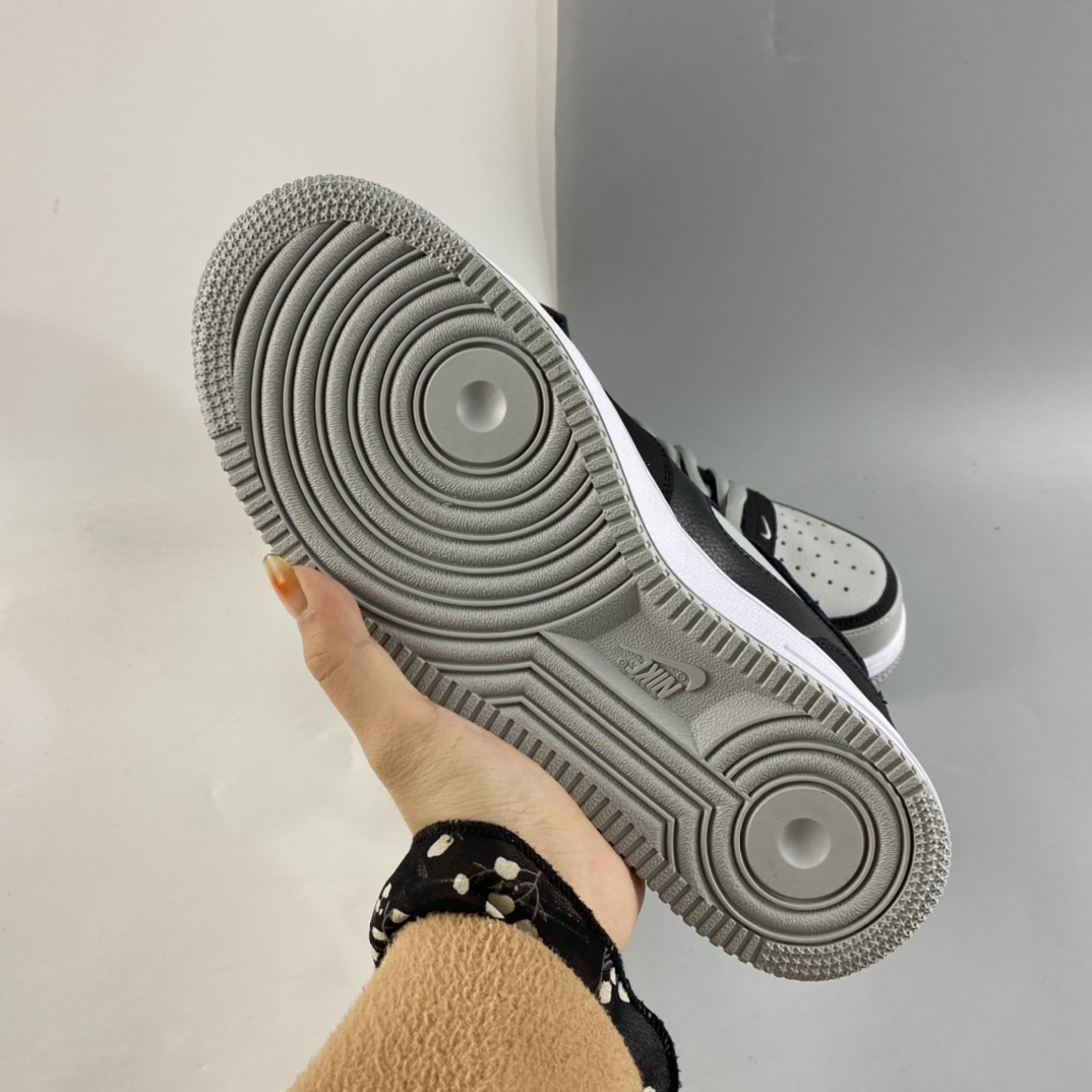 P240  NIKE Air Force 1 Lv8“Shadow Grey” 空军一号“影子灰”侧面Logo3M反光中帮板鞋 BQ6819-008