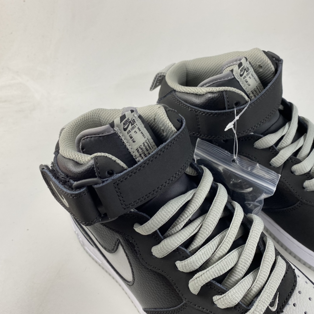 P240  NIKE Air Force 1 Lv8“Shadow Grey” 空军一号“影子灰”侧面Logo3M反光中帮板鞋 BQ6819-008