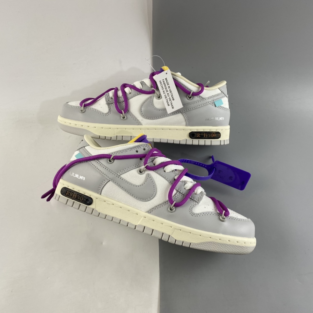 P360  VIRGIL ABLOH设计师独立品牌Off-White x Nike SB Dunk Low”The 50”扣篮板鞋 DM1602-111