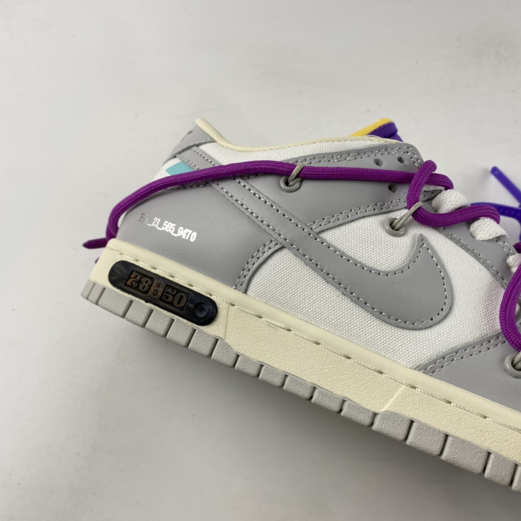 P360  VIRGIL ABLOH设计师独立品牌Off-White x Nike SB Dunk Low”The 50”扣篮板鞋 DM1602-111