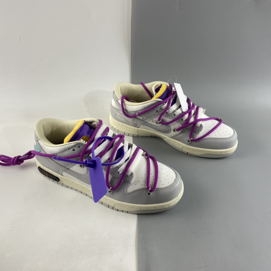 P360  VIRGIL ABLOH设计师独立品牌Off-White x Nike SB Dunk Low”The 50”扣篮板鞋 DM1602-111