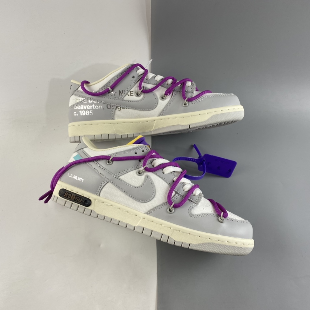 P360  VIRGIL ABLOH设计师独立品牌Off-White x Nike SB Dunk Low”The 50”扣篮板鞋 DM1602-111