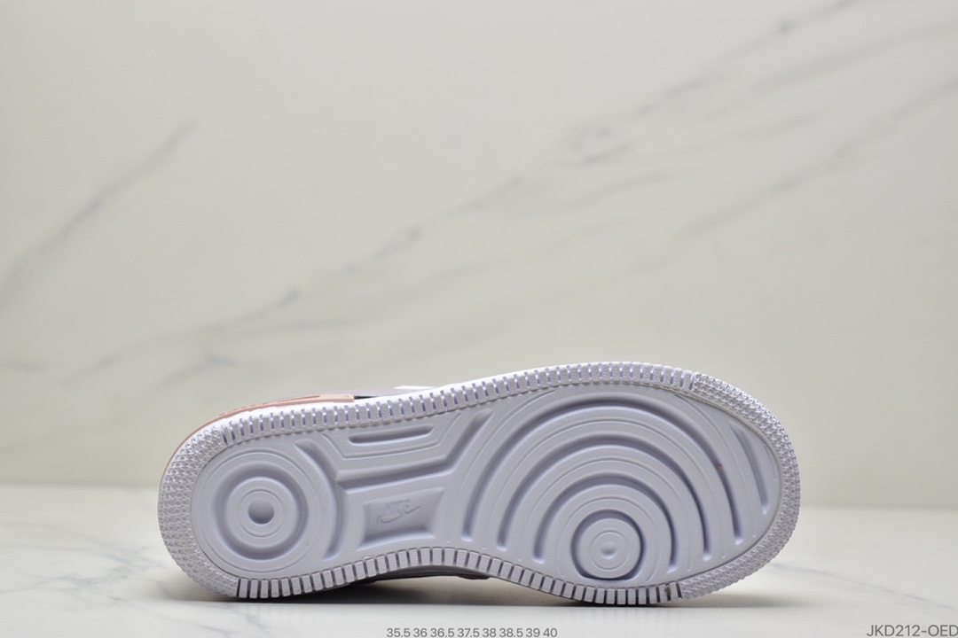 160 耐克Nike WMNS Air Force 1 Shadow 马卡龙空军一号轻量增高低帮百搭板鞋CI0919-111