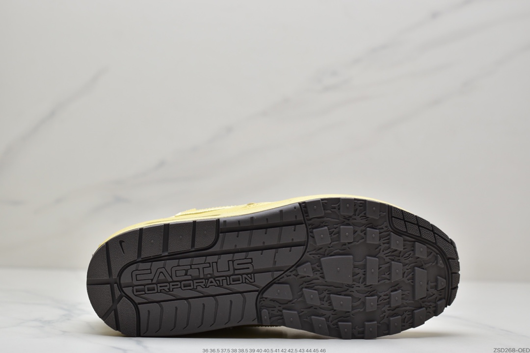 320 Travis Scott x Nike Air Max 1”Cactus Jack”改版款低帮复古百搭休闲运动慢跑鞋“深棕麦黄米倒钩”DO9392-700-莆田鞋,莆田鞋货源,高仿鞋,高仿鞋货源,安福档口,莆田高仿鞋,莆田鞋批发,高仿鞋批发,莆田高仿运动鞋,高仿运动鞋,莆田运动鞋 320 Travis Scott x Nike Air Max 1”Cactus Jack”改版款低帮复古百搭休闲运动慢跑鞋“深棕麦黄米倒钩”DO9392-700