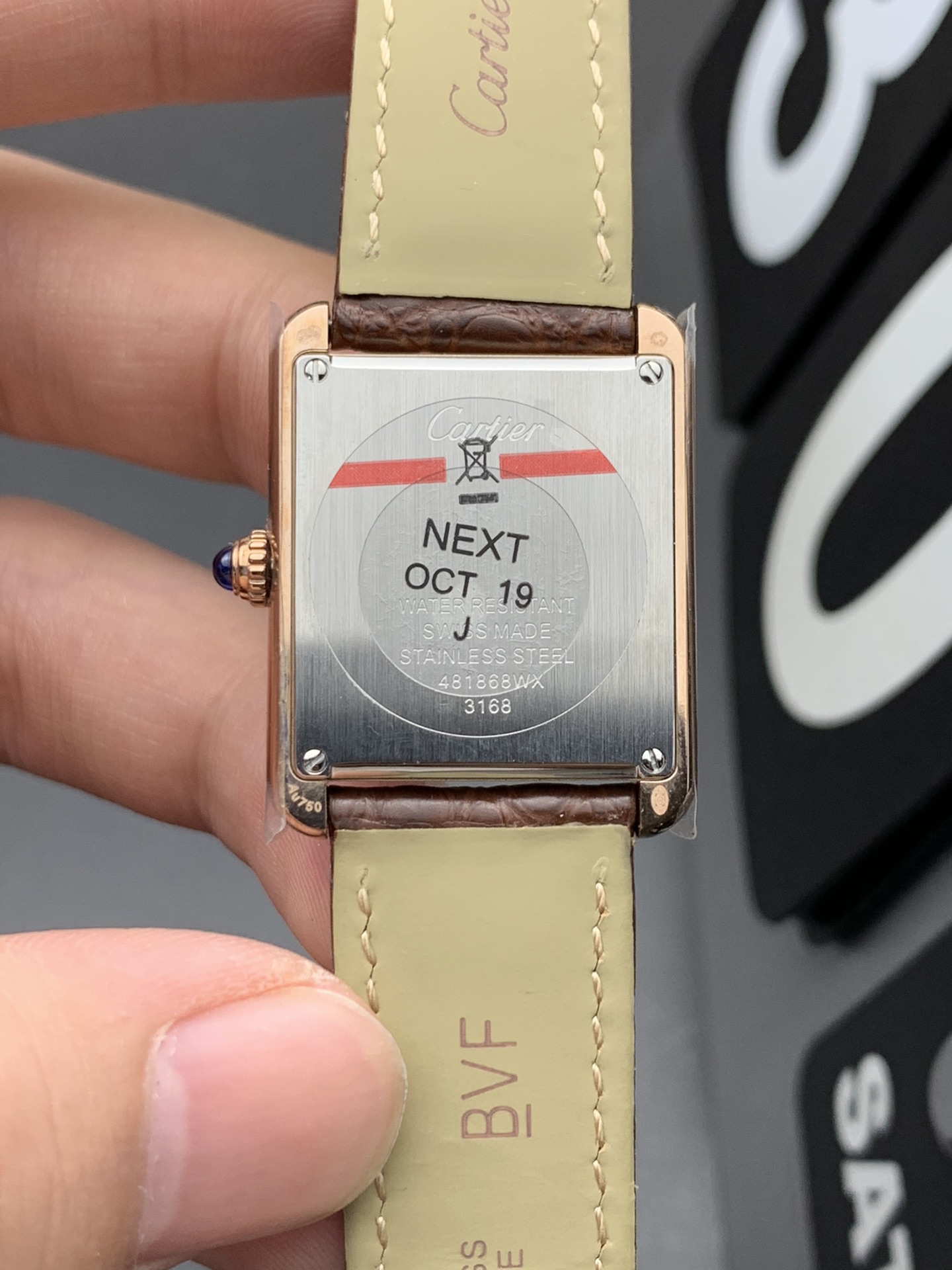 Cartier K11 玫瑰金坦克