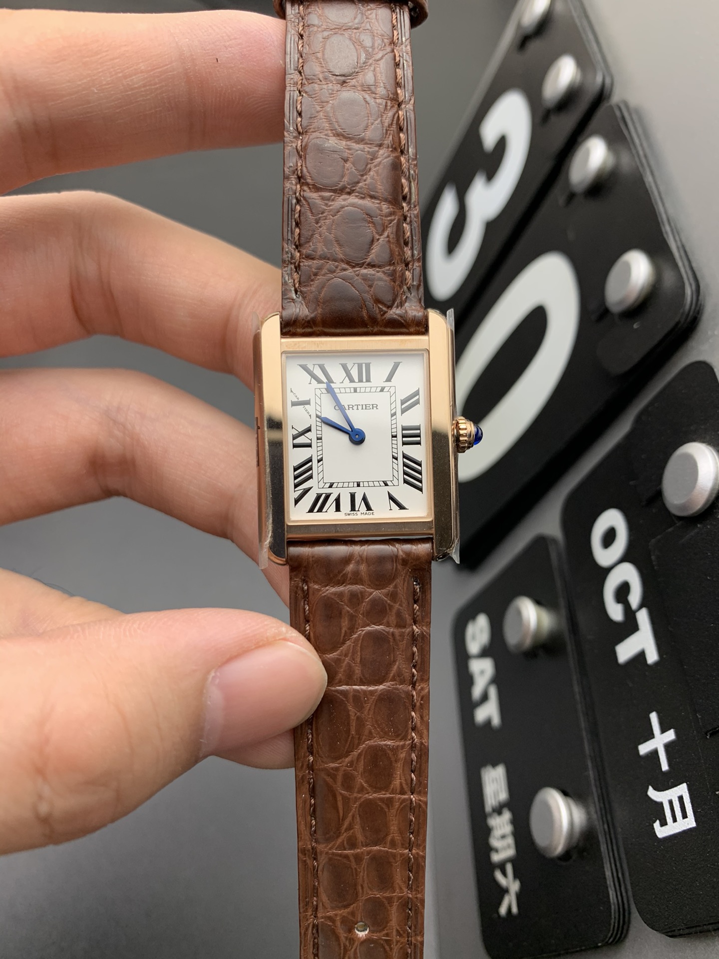 Cartier K11 玫瑰金坦克