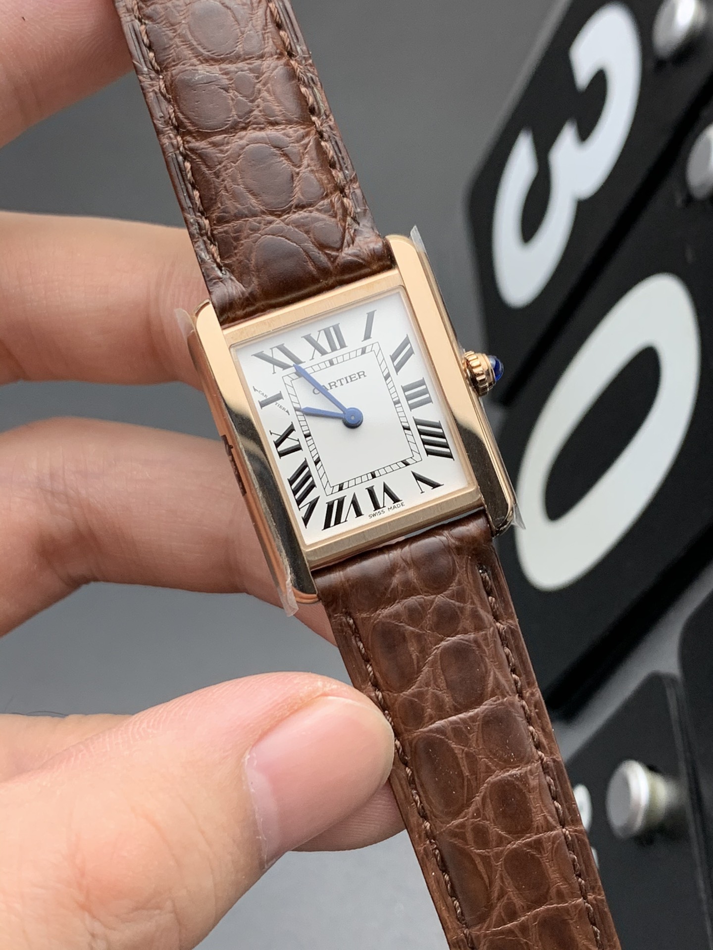 Cartier K11 玫瑰金坦克