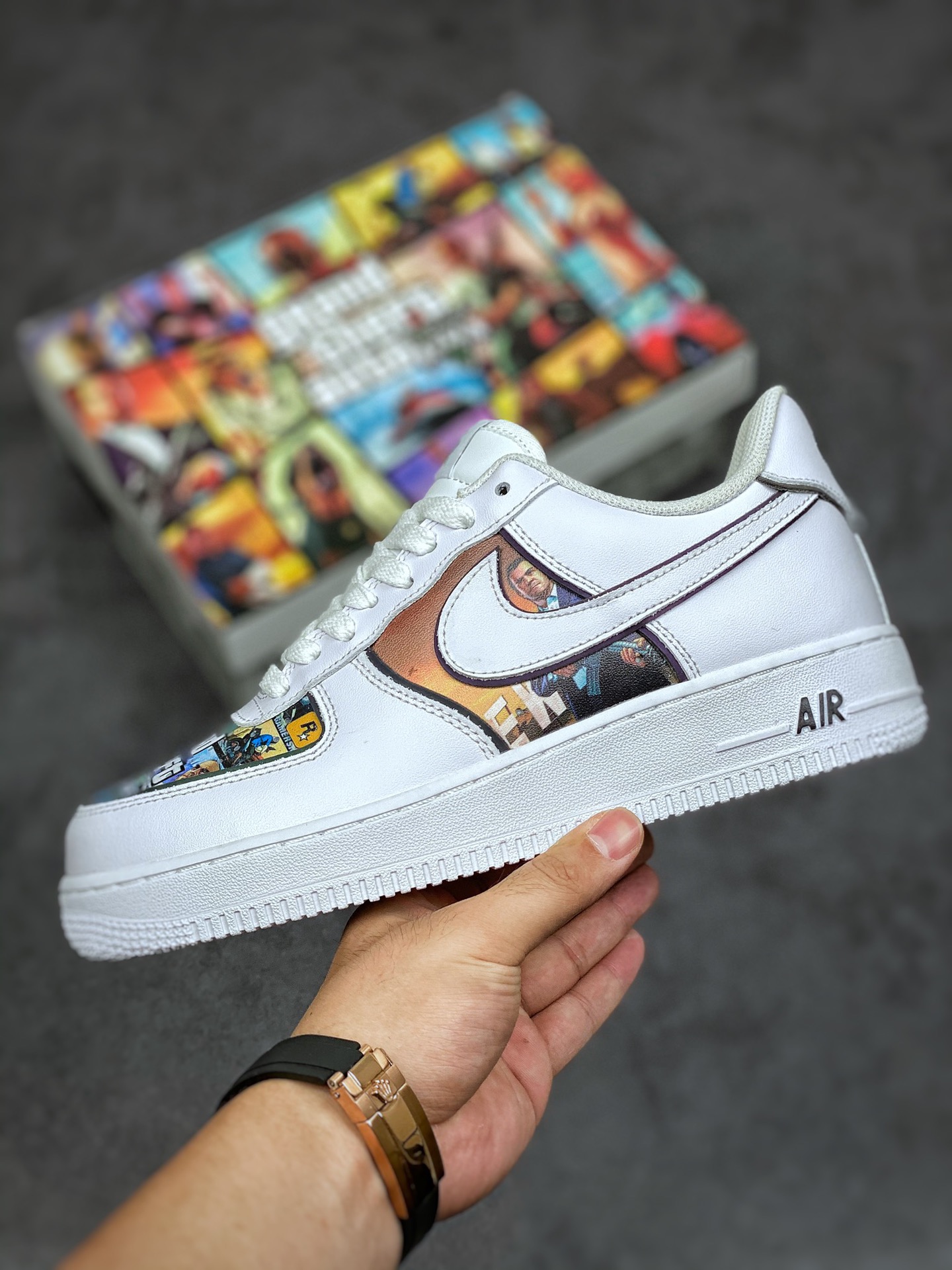 240 Nike Air Force 1 Low 07 侠盗飞车主题 CW2288-302