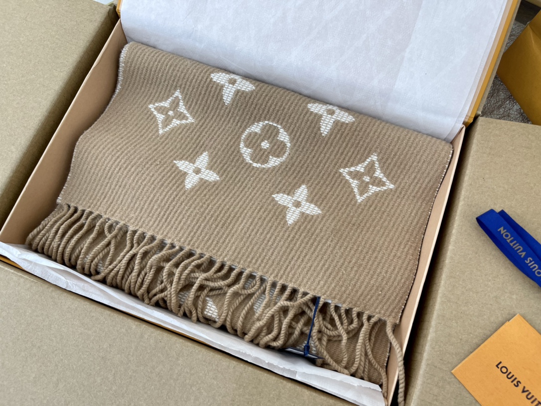 LV路易威登羊毛羊驼毛混纺Daily 围巾M76701