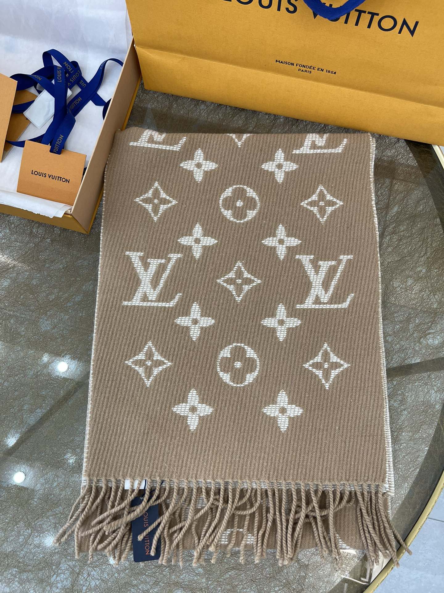 LV路易威登羊毛羊驼毛混纺Daily 围巾M76701