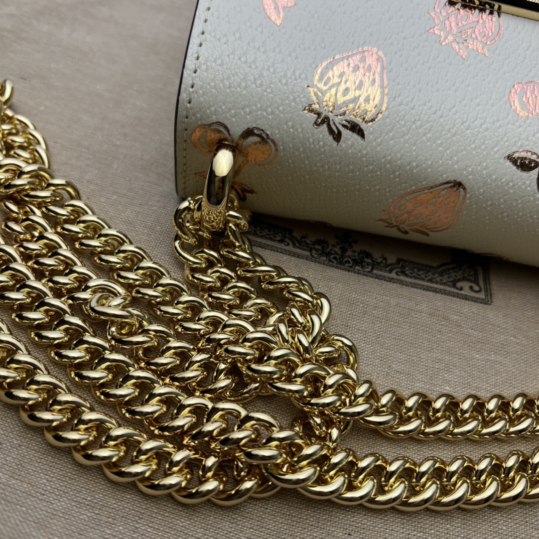 GUCCI古驰Padlock系列浆果印花小号肩背包409487