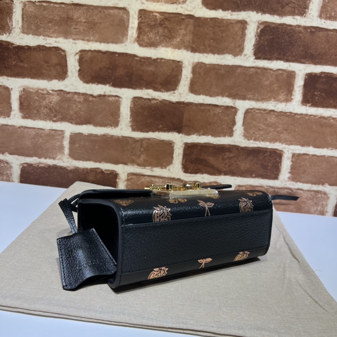 GUCCI古驰Padlock系列浆果印花小号肩背包409487