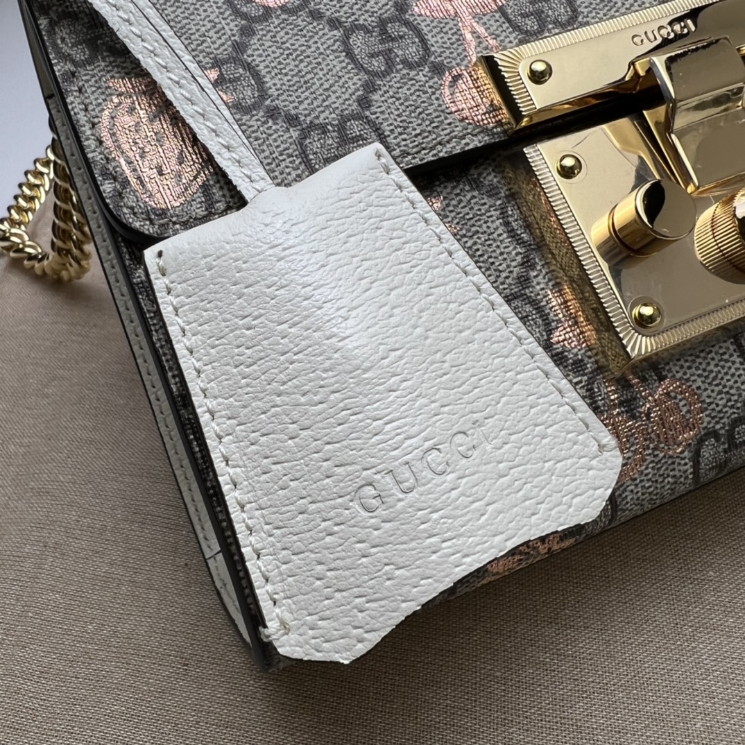 GUCCI古驰Padlock系列浆果印花小号肩背包409487
