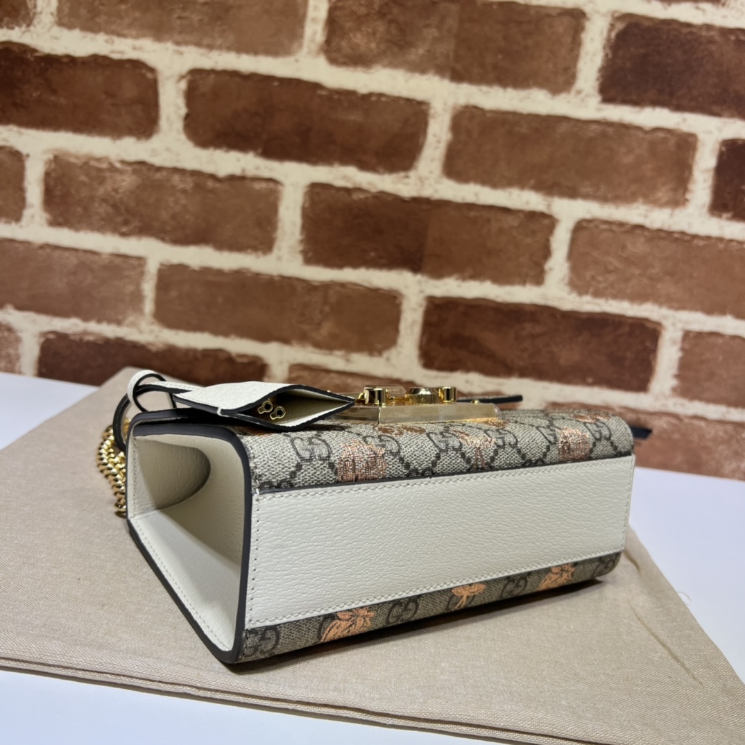 GUCCI古驰Padlock系列浆果印花小号肩背包409487