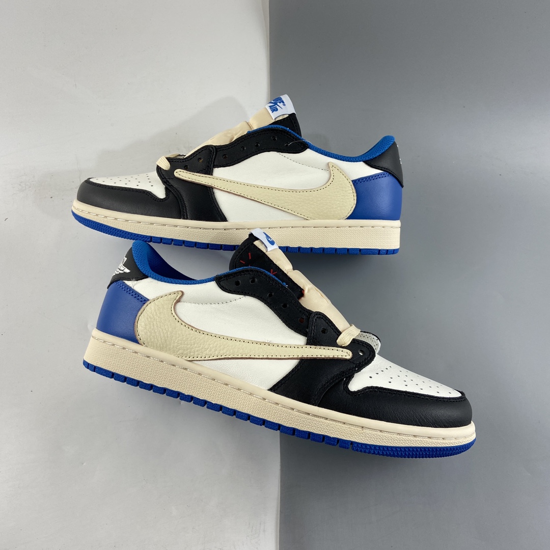 P300  fragment design x Travis Scott x Nike Air Jordan 1 Low OG SP”Military Blue”篮球鞋DM7866-140
