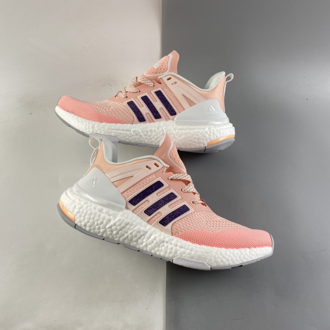 P200  Adidas  EQUIPMENT+ 阿迪2022年新款缓震透气爆米花休闲跑鞋 H02753