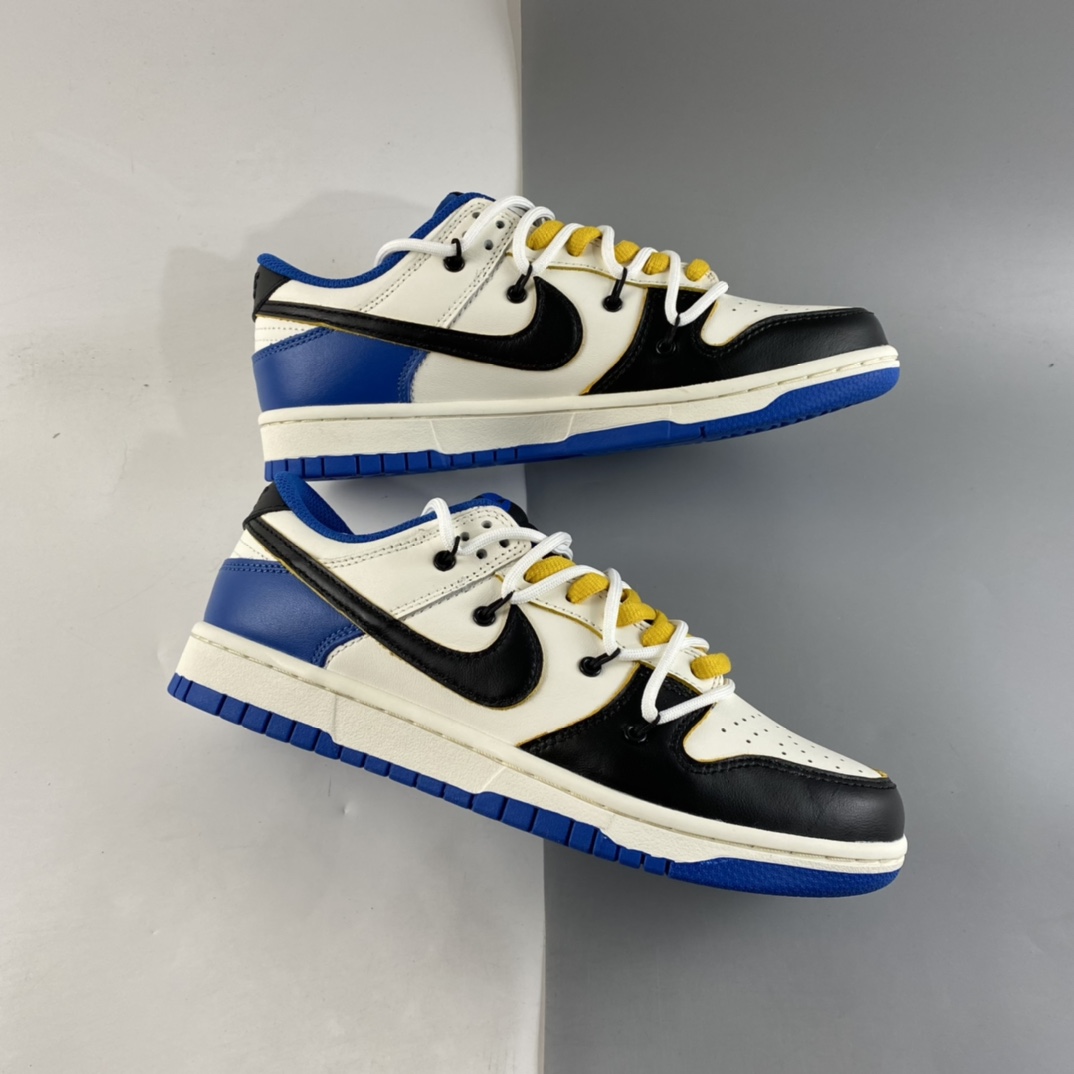 P340  NIKE SB Dunk Low 白黑蓝 扣篮系列低帮休闲运动滑板板鞋 DD1391-001