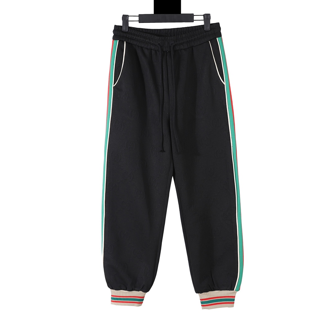 Gucci 2021 New Dark Pattern Jacquard Knitted Trousers - High Quality Replica