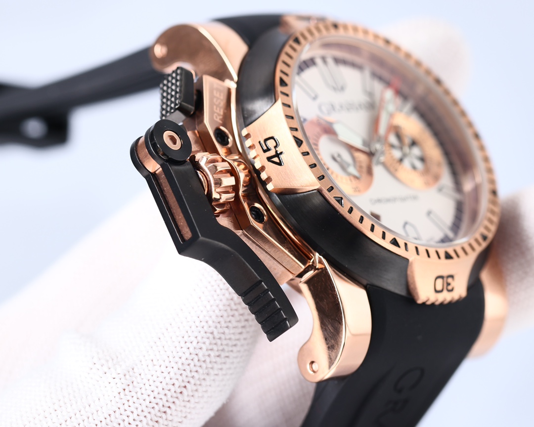 Innovative GRAHAM Greenham Chronofighter Wristwatch: Time Schedule with Sharp Design - 图片 8
