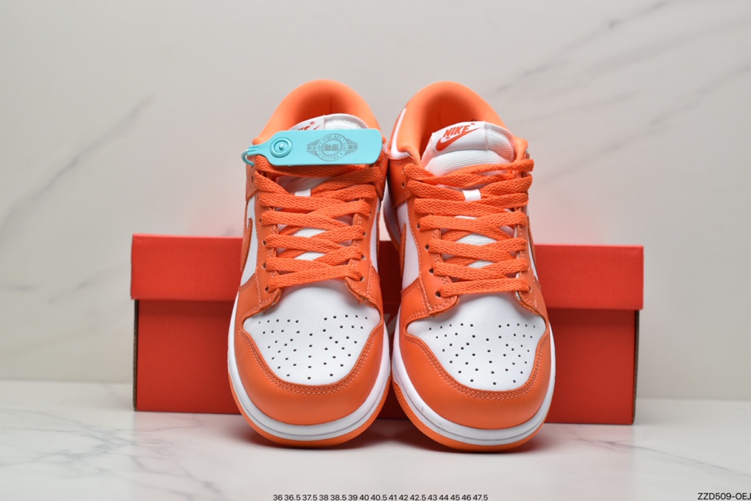 250 Dunk Low SP Syracuse 2020WHITE/ORANGE 肯塔基雪城橙滑板鞋低帮 CU1726-101