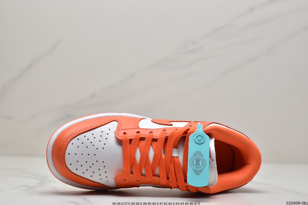 250 Dunk Low SP Syracuse 2020WHITE/ORANGE 肯塔基雪城橙滑板鞋低帮 CU1726-101