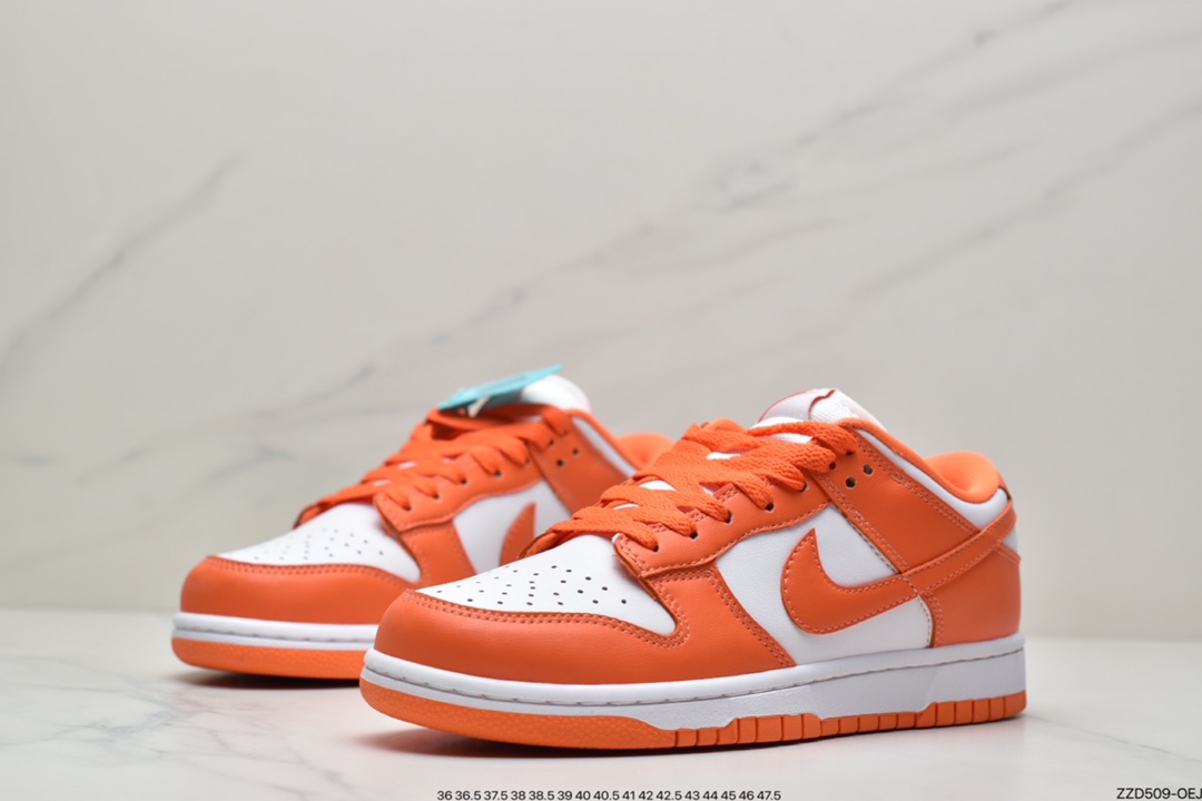 250 Dunk Low SP Syracuse 2020WHITE/ORANGE 肯塔基雪城橙滑板鞋低帮 CU1726-101