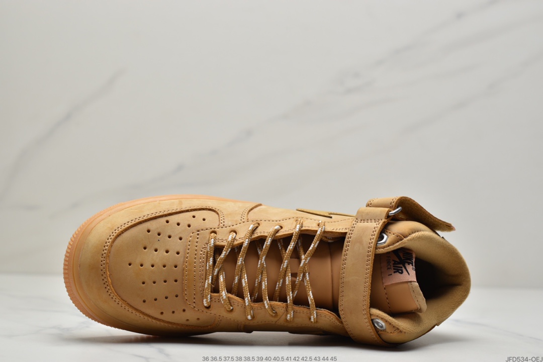 170 NIKE Air Force 1 ’07 Mid”Wheat/Flax”空军一号经典中帮百搭休闲运动板鞋DJ9158-200