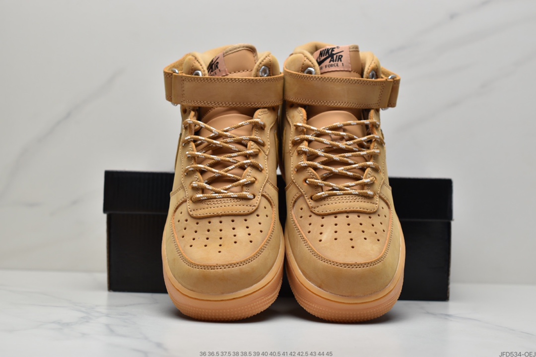 170 NIKE Air Force 1 ’07 Mid”Wheat/Flax”空军一号经典中帮百搭休闲运动板鞋DJ9158-200
