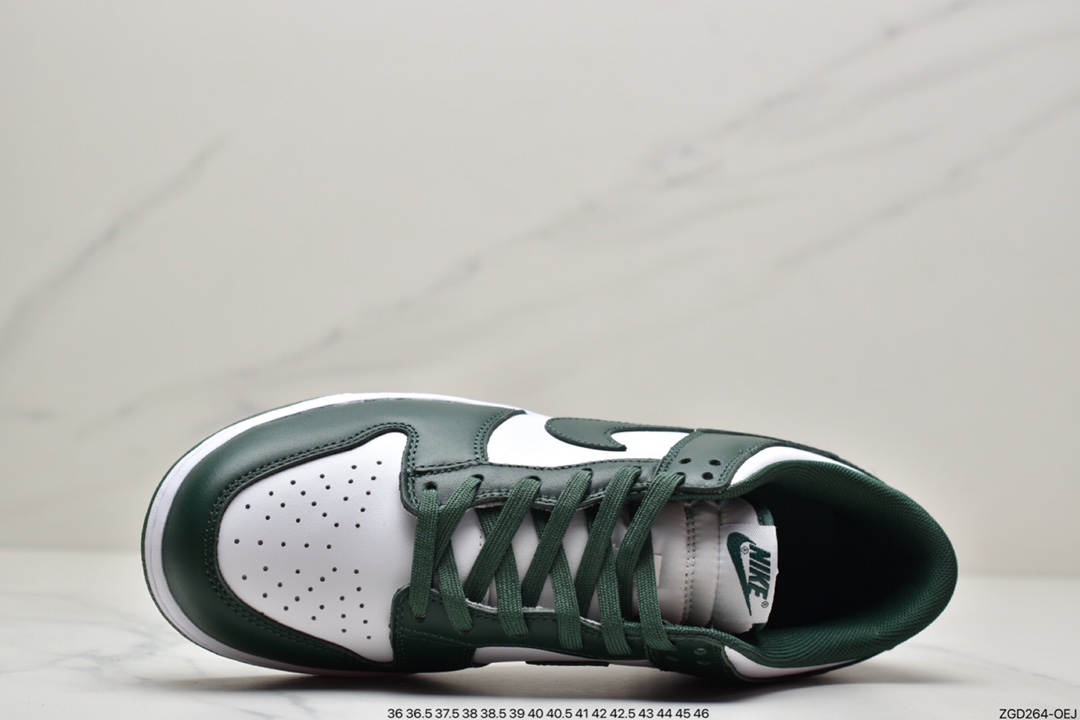 290 Nike SB Dunk Low”Team Green”扣篮系列低帮休闲运动滑板板鞋“密歇根白绿”DD1391-101