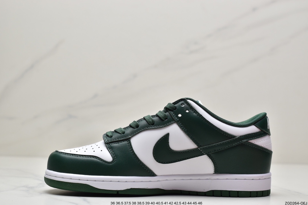 290 Nike SB Dunk Low”Team Green”扣篮系列低帮休闲运动滑板板鞋“密歇根白绿”DD1391-101