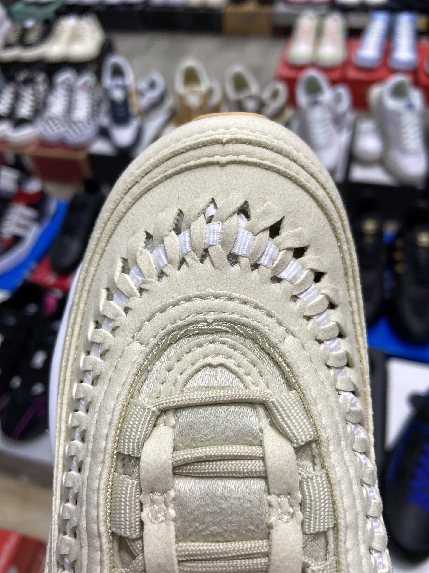220 耐克Nike Air Max 97 LX“Woven”奶油白 女子半掌气垫休闲运动鞋鞋DC4144-200