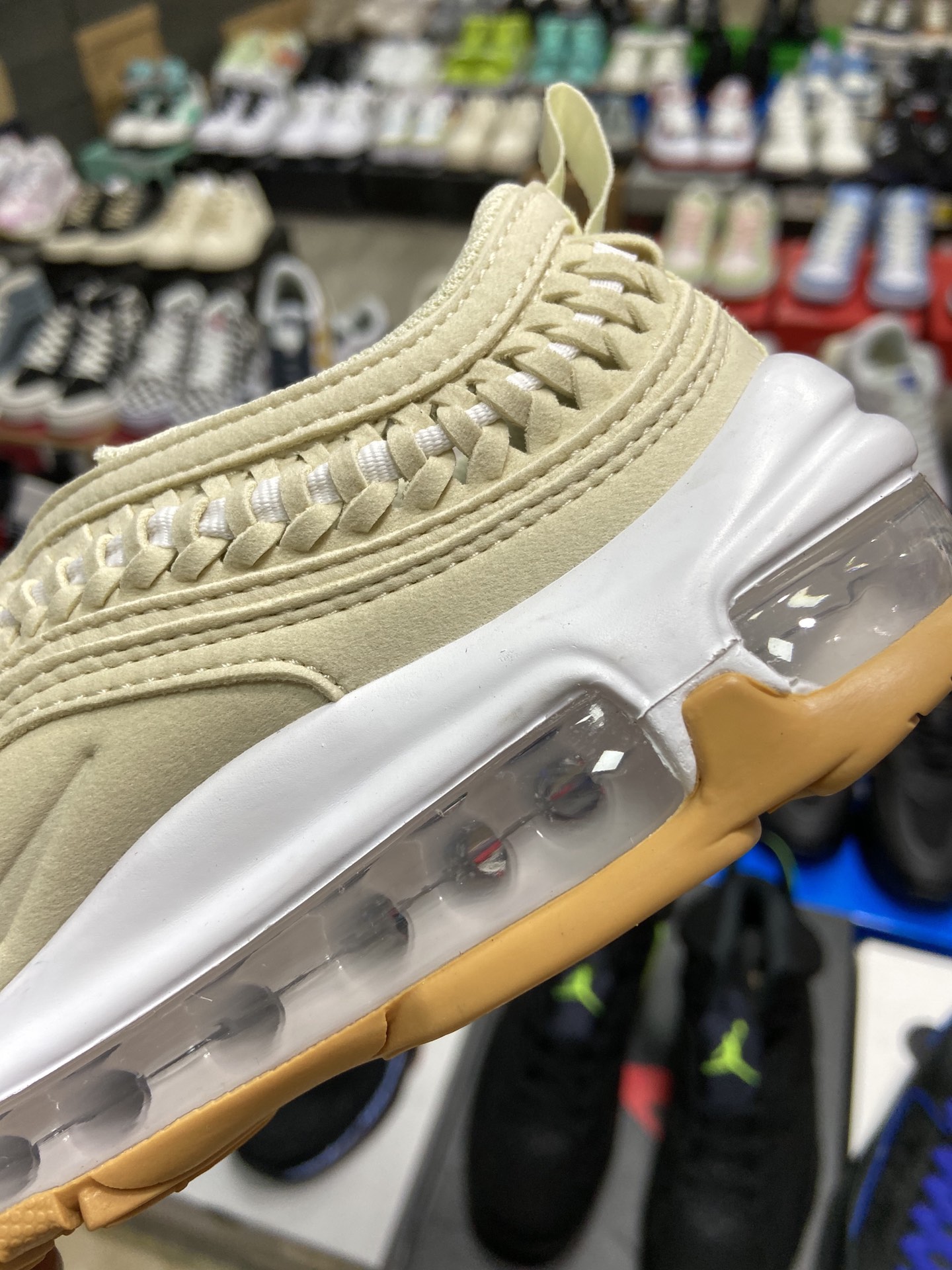 220 耐克Nike Air Max 97 LX“Woven”奶油白 女子半掌气垫休闲运动鞋鞋DC4144-200