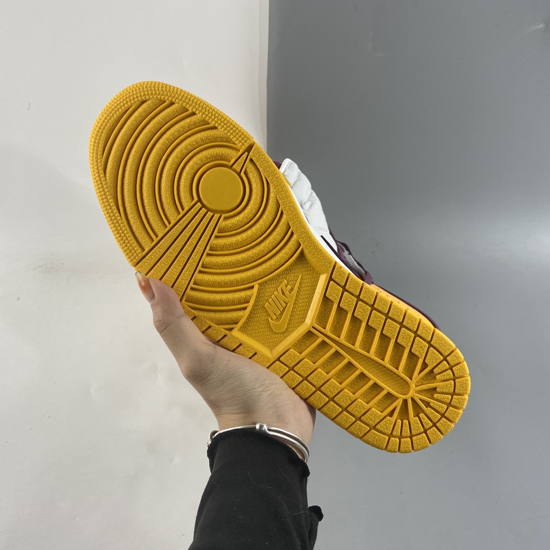 P280  Air Jordan 1 High AJ1 乔1白紫黄拼色 高帮篮球鞋 555088-706