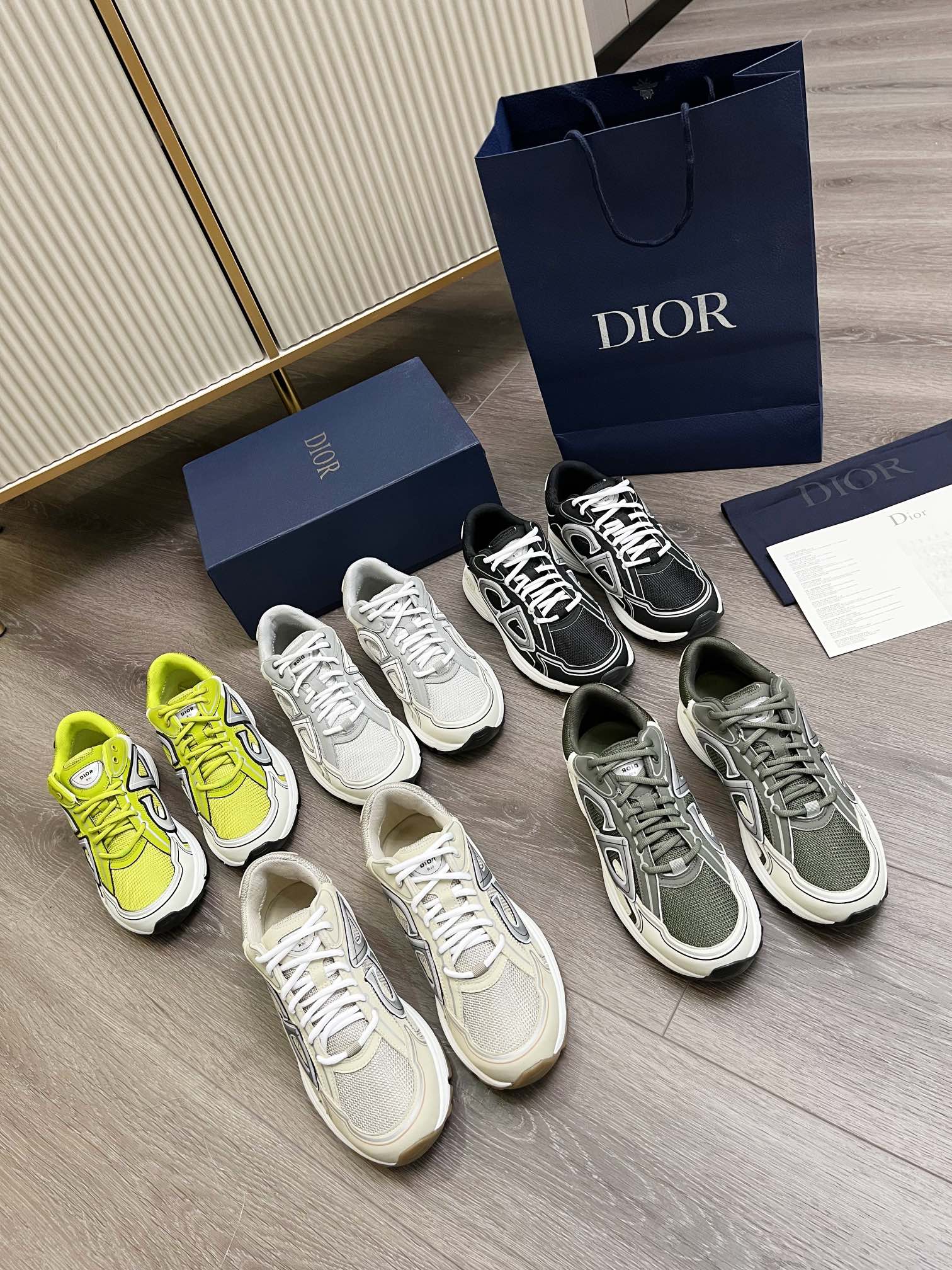 Dior Schuhe Turnschuhe Netzgewebe Vintage Lässig