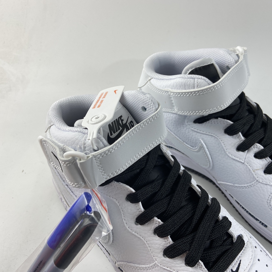 P260  NIKE Air Force 1’07 Mid x Uniterrupted 涂鸦詹姆斯联名同款3M反光中帮休闲运动板鞋 BC2306-460