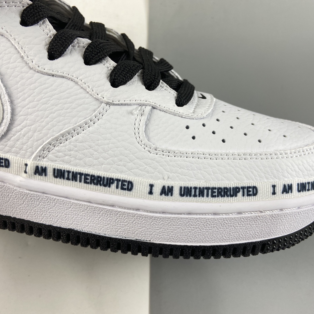 P260  NIKE Air Force 1’07 Mid x Uniterrupted 涂鸦詹姆斯联名同款3M反光中帮休闲运动板鞋 BC2306-460