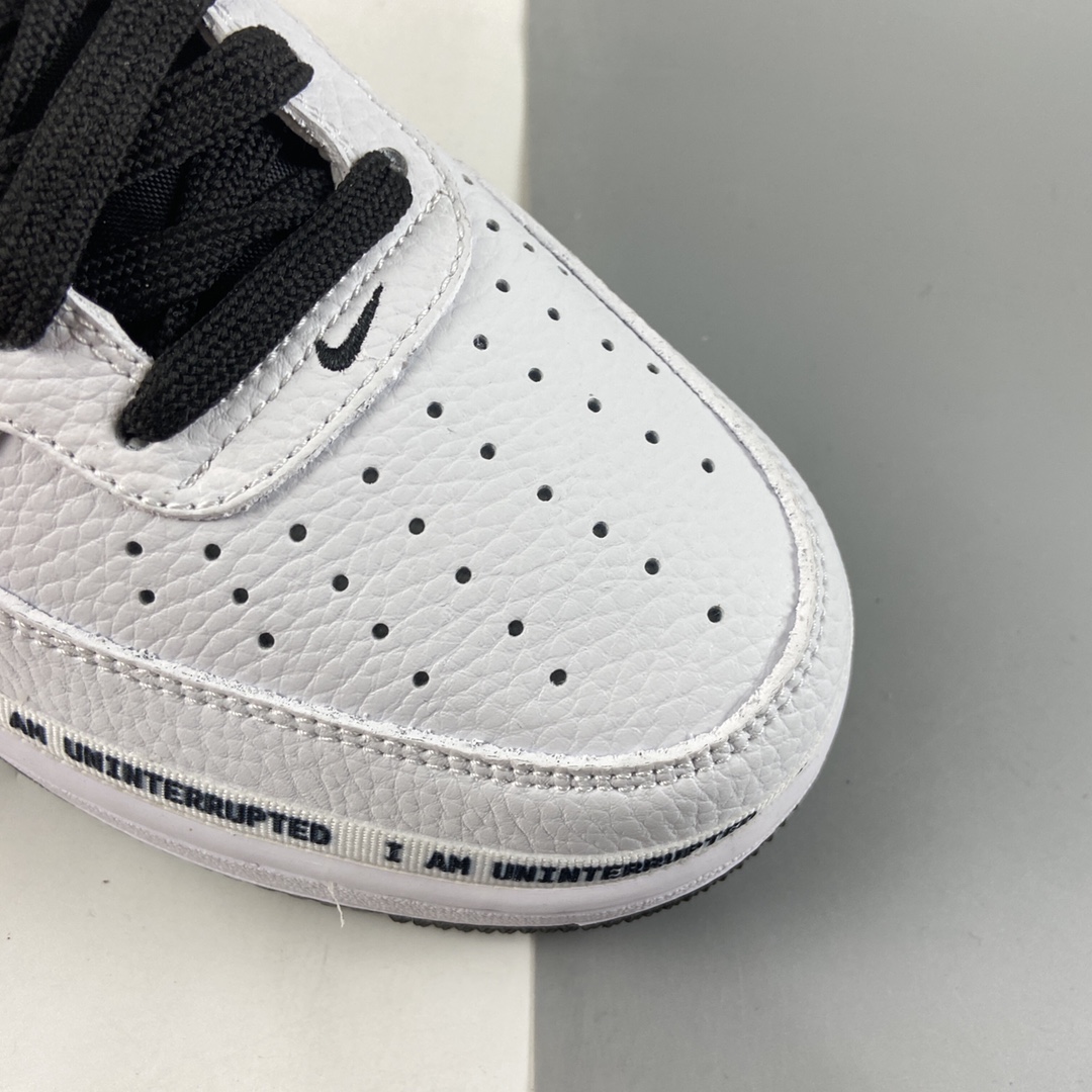 P260  NIKE Air Force 1’07 Mid x Uniterrupted 涂鸦詹姆斯联名同款3M反光中帮休闲运动板鞋 BC2306-460