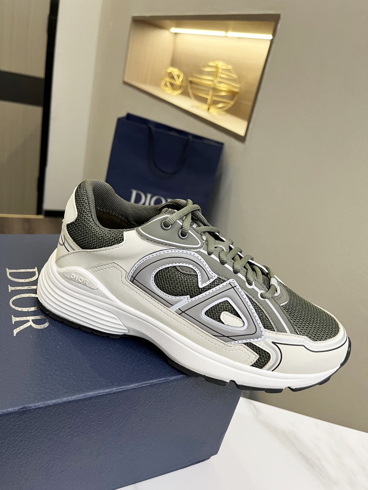 Dior Schuhe Turnschuhe Designer Replik der höchsten Qualität
 Netzgewebe Vintage Lässig