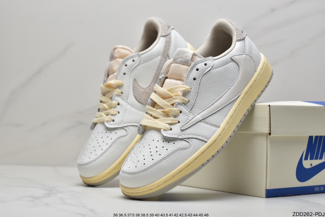 230 Travis Scott x Fragment x Air Jordan 1 Low“Military Blue”闪电倒钩高帮整鞋DM7866-140